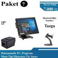 SET- 7/BARKOPOS STANDART/DPC/FİŞ YAZICI/OKUYUCU EL TİPİ/15.6